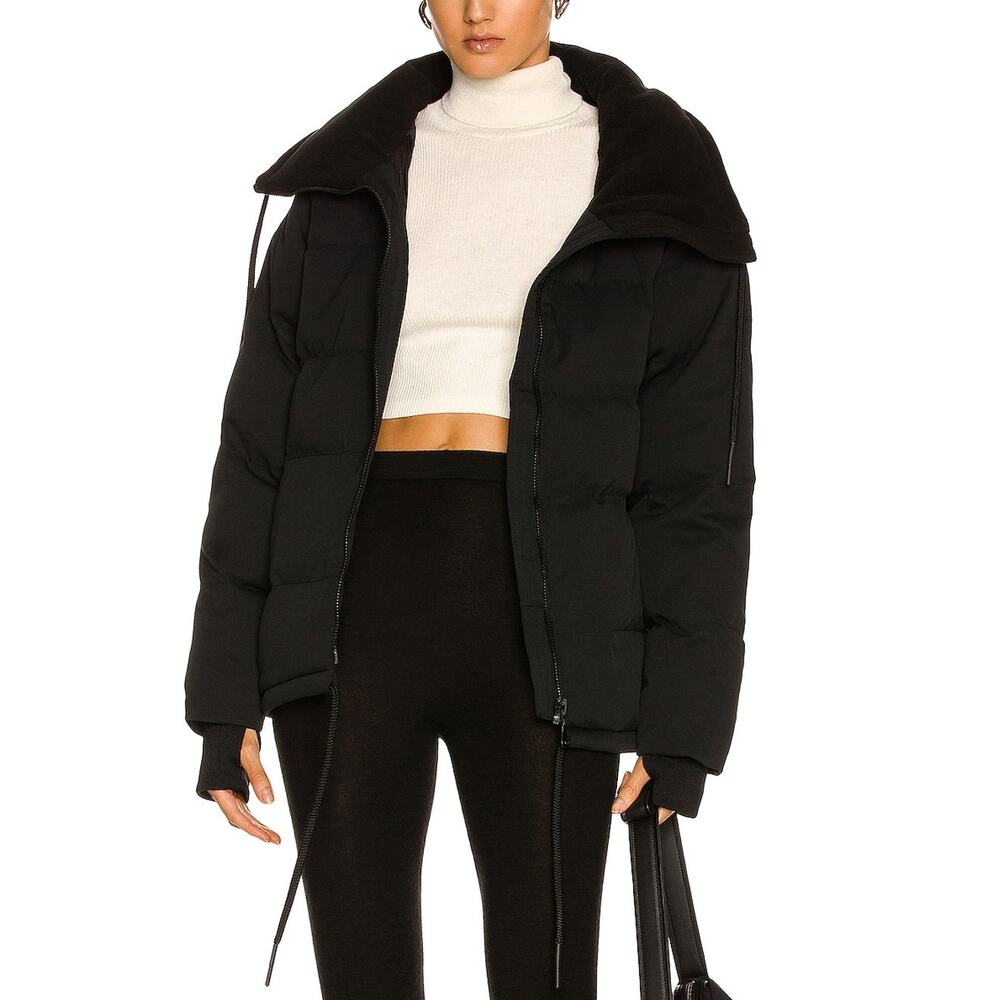 Varley Quilted Black Granville Puffer Jacket Size L